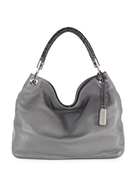 small grey shoulder bag